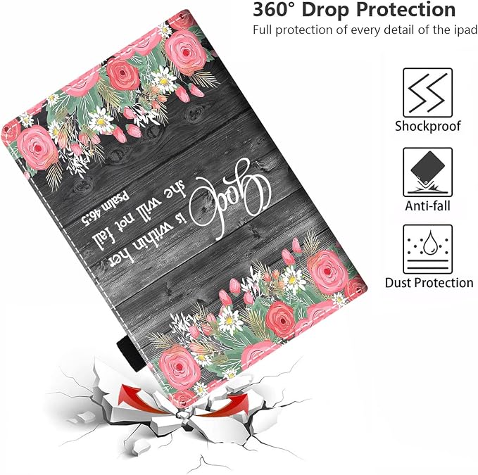 Floral Quote Bible Verse Psalm 46:5