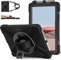 ZenRich Rugged Case for Surface Go 4 (2023)/Surface Go 3 (2021)/ Surface Go 2 (2020) Surface Go (2018) with Pen Holder Heavy Duty Shockproof Case with 360° Rotating Kickstand Hand &amp Shoulder Str