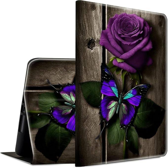 Purple Rose & Butterfly