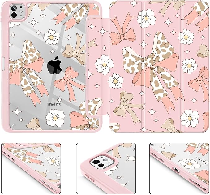 Leopard Bow Pink