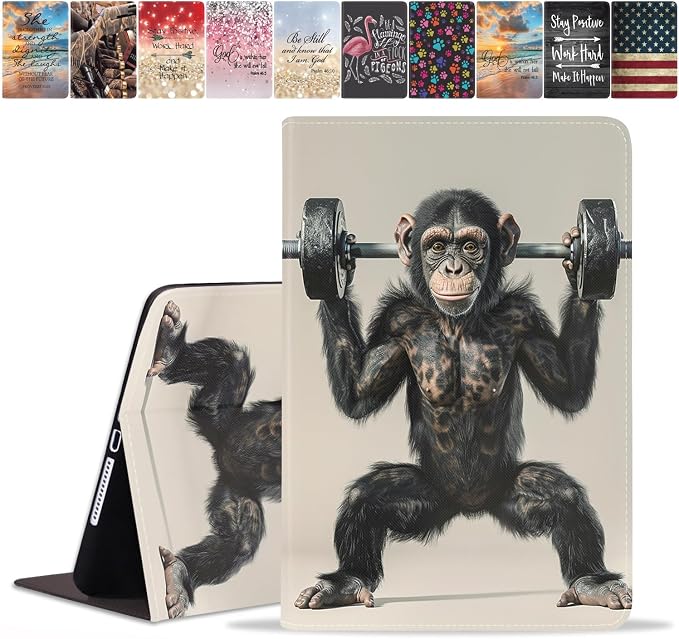 Funny Orangutan Lifting Barbell