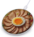 Beef Ramen Noodle Wireless Charger Anti-Slip Wireless Charging Pad Slim Charger Mat for Men Women