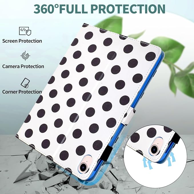 02 White Polka Dots