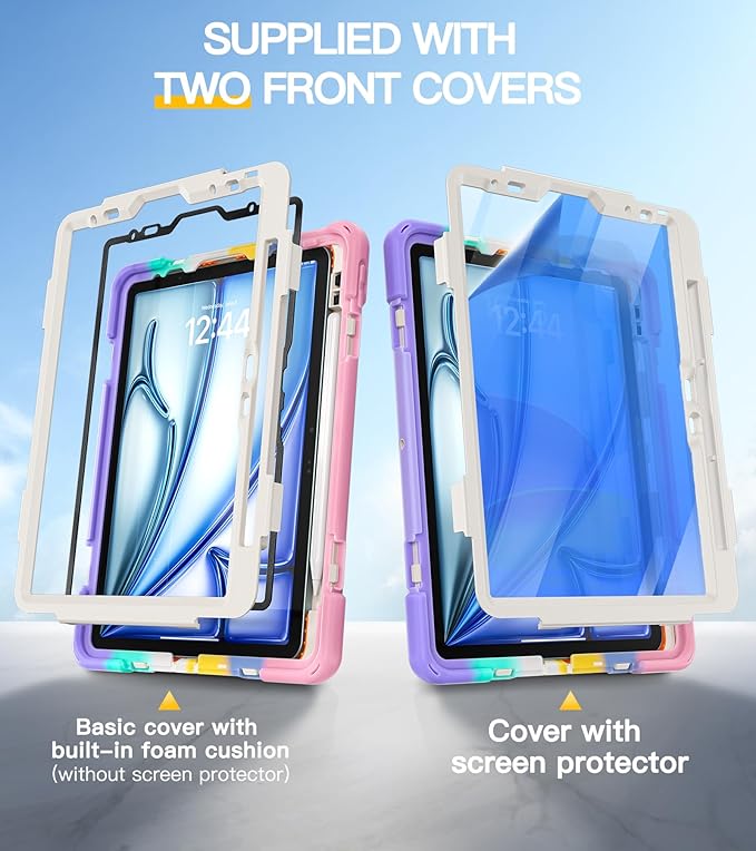 BRAECN Case for iPad Air 11 inch 2026(M4) 2025(M3) 2024(M2)iPad Pro 11 inch(4th/3rd/2nd/1st)&amp Air 10.9(5th/4th) Protective with Pencil Holder Screen Protector 360°Rotating Stand Handle Full Body