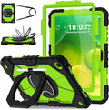 WESOROL Case for Samsung Galaxy Tab A11 Plus Galaxy Tab A9 Plus 11 InchShockproof Cover for Samsung Tablet A11+/A9+ Case with Screen Protector 360 Rotating Stand Pencil HolderBlack Green