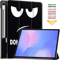Case for Samsung Galaxy Tab S10 FE+/S10 FE Plus 13.1 Inch 2025 Model (SM-X620/SM-X626B) Tri-Fold Stand Smart PU Leather &amp Hard Back Shockproof Cover with Auto Wake/Sleep Don't Touch Me