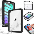 AICase iPad mini 7 A17 Pro 2024 iPad mini 6 2021 (6th Generation) 8.3 Inch WaterproofDustproof Shockproof Case Cover with 360 Full-Body Protection with Lanyard for iPad mini 8.3 7th/6th Gen
