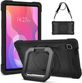 DETUOSI Case for Samsung Tab A7 Lite 8.7 inch 2021 Release SM-T220/T225/T227u Shockproof Protective Cover for Galaxy Tab A7 Lite 8.7 inch (360°Rotatable Stand &amp Shoulder Strap) Black