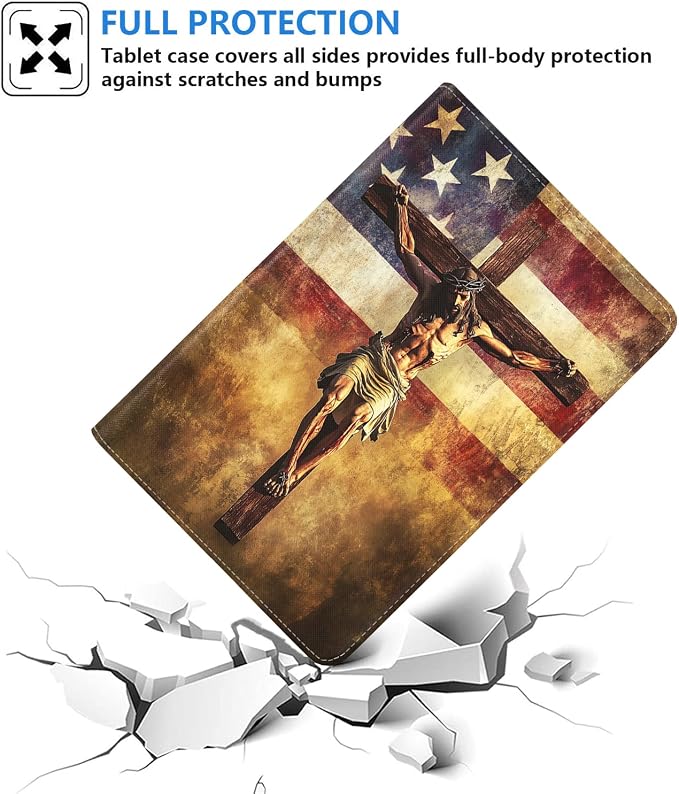 American Flag Holy Cross Jesus