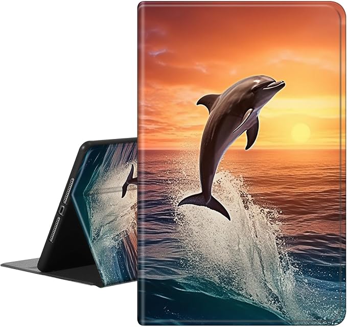 Dolphins Jumping at Dusk
