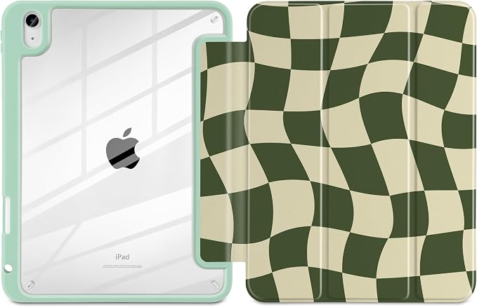 Green Wavy Checker