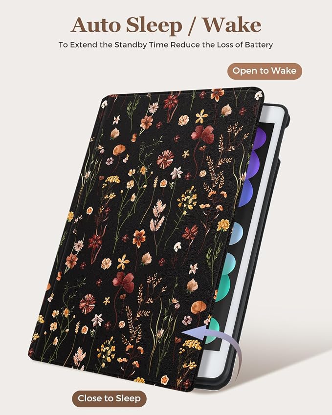 Black Retro Flower