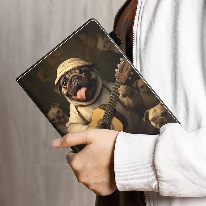 Funny Pug Playing Guitar