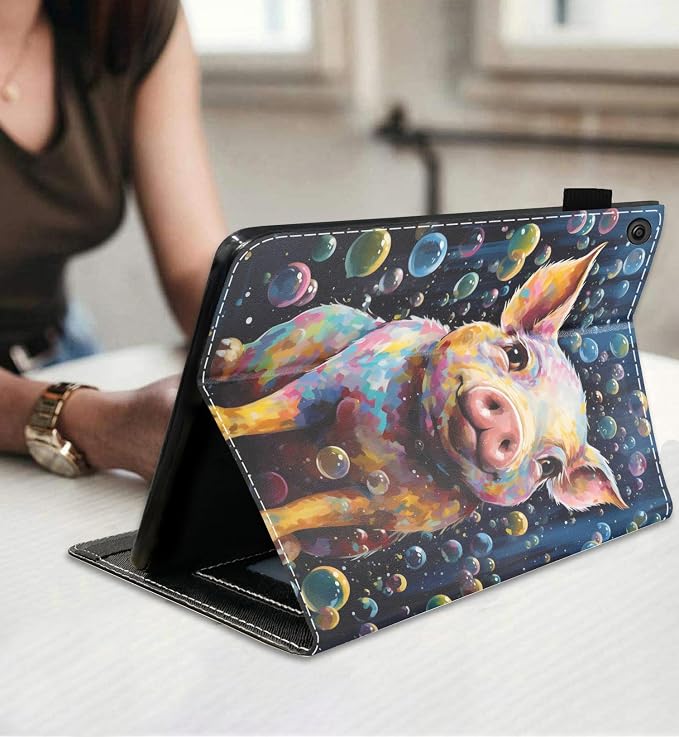 Watercolor Art Cute Pig