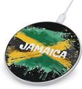 Jamaica Jamaican Flag Fast Portable Charger 10W Funny Graphic Phone Charging Pad with USB Cable
