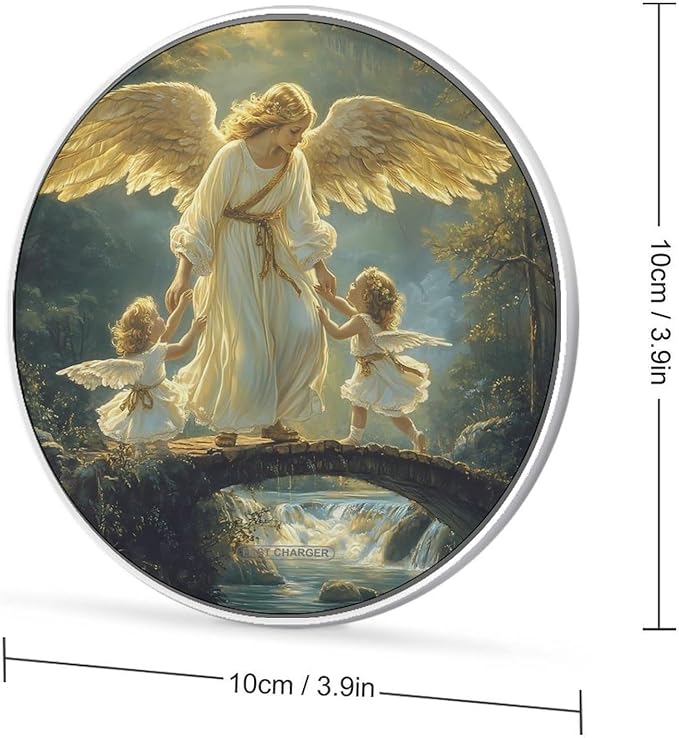 Guardian-Angeles Wireless Charger Anti-Slip Wireless Charging Pad Slim Charger Mat for Men Women