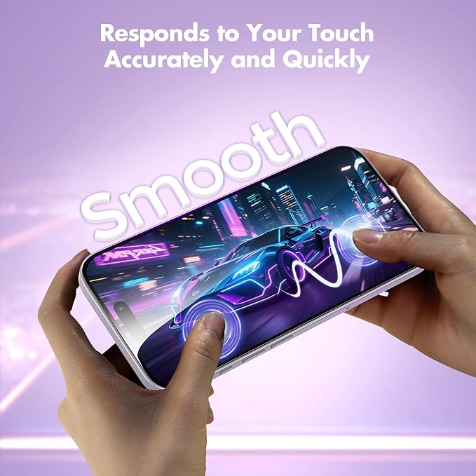 UNBREAKcable Privacy Screen Protector for iPhone 17 Full Coverage Shatterproof Tempered Glass [True 28°Anti Spy] [9H Hardness] [Easy Installation Frame] 2-Pack Private Screen for iPhone 17
