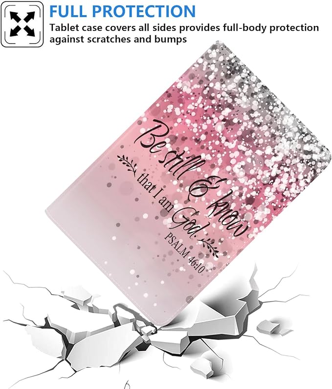 Pink Background Bible Verse Psalm 46:10