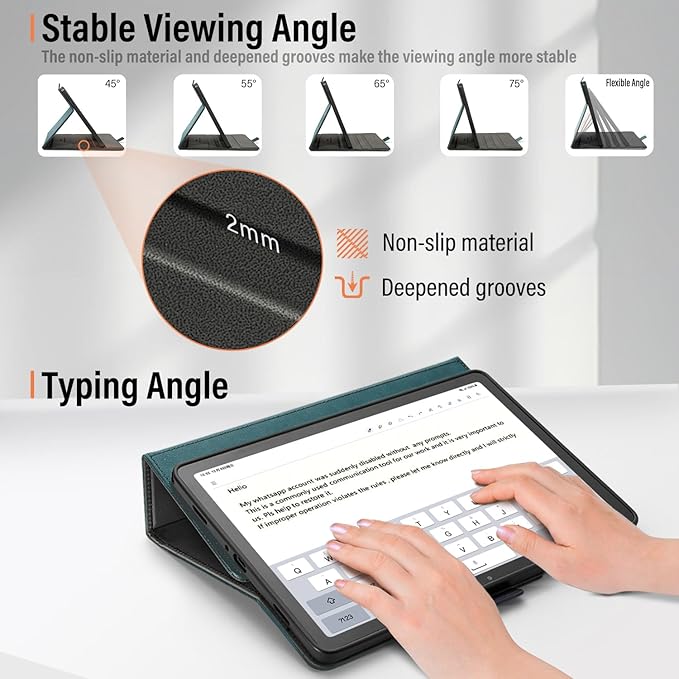 Case for Samsung Galaxy Tab A11+/A11 Plus/A9+ Plus 5G Tablet 11 Inch 2026/2023 (SM-X230/X236/X238/X210/X216/X218u) with PocketMagnetic ClosureMulti Angle CoverAuto Sleep/WakeLake Blue