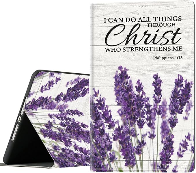 Bible Verse Quote Philippians 4:13,Purple Lavender