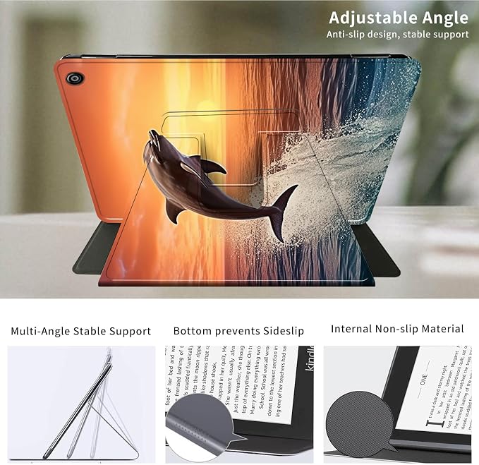 Dolphins Jumping at Dusk