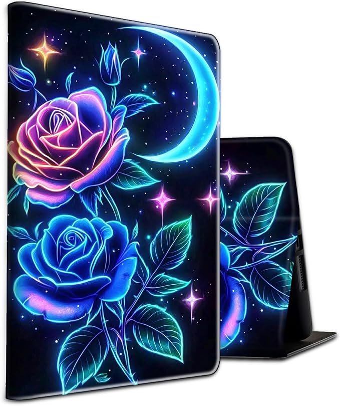 Blue Roses Moon Stars