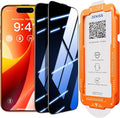 NeverBreak 9H+ Hardness for iPhone 16 Pro Privacy Screen Protector 12FT Military Grade Protection (Scratch Shatter Drop Resistance) Tempered Glass Full Coverage 6.3 2 Pack with De-Bubble Card