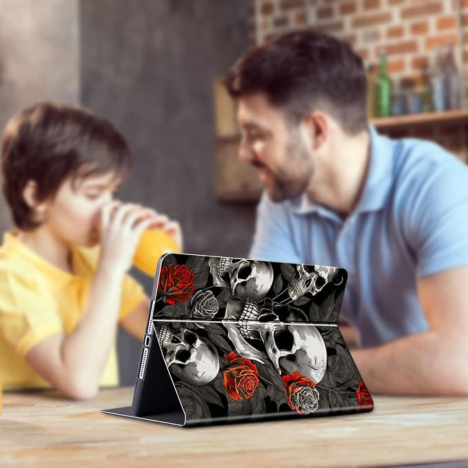 Red Roses Skull