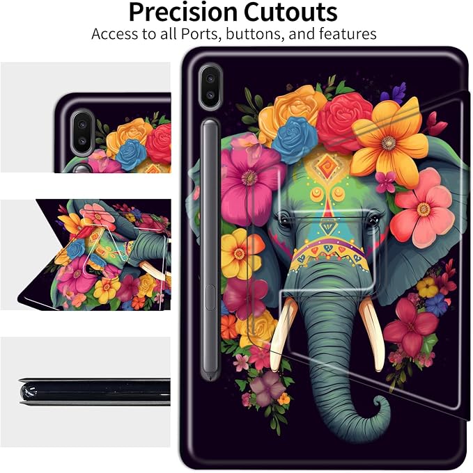 Elephant Wearing Flowers