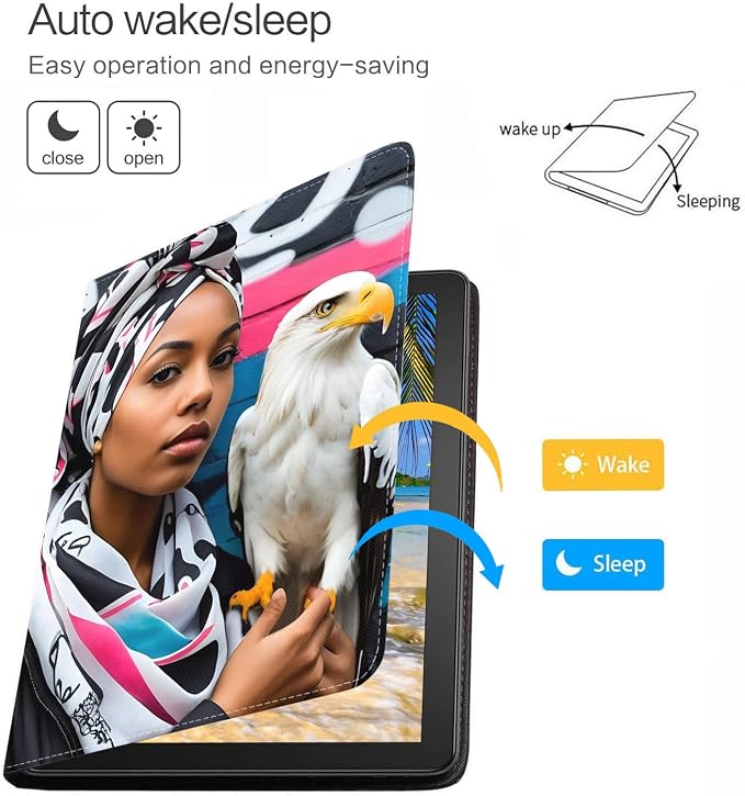 African American Girl Bald Eagle