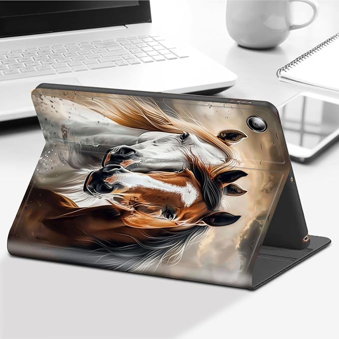 Brown White Horses