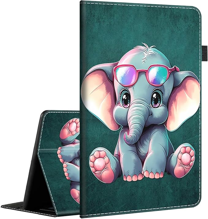 Case for Amazon Fire Max 11 Tablet (13th Generation 2023 Release) Multi-Angle Smart Stand Cover Auto Sleep/Wake for Fire 11 Max TabletCute Elephant