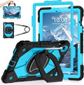 WESOROL Case for Samsung Galaxy Tab S10 Lite/S10 FE/S9 FE 10.9 Inch Galaxy Tab S9 11 InchShockproof Cover for Samsung S9 FE Tablet Case with Screen Protector Rotate Stand Pen HolderBlack Blue
