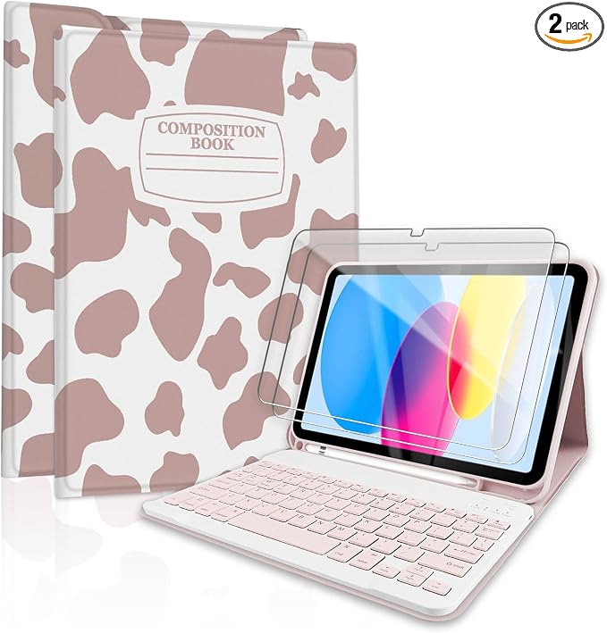 Notebook Cow Brown Pink