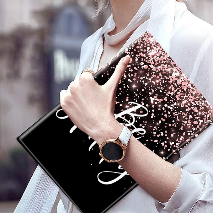 Rose Gold Glitter Black Be Happy