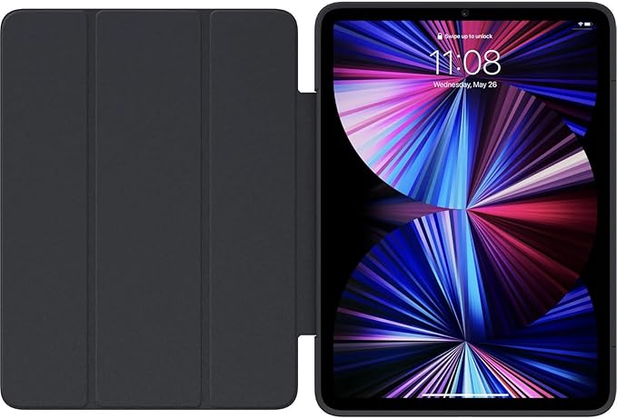 OtterBox - Symmetry Series 360 Elite Case for 11 iPad Pro 1st/2nd/3rd/4th/5th/6th Gen - Scratch-Resistant Tablet Case with Folio and Apple Pencil Holder (Scholar Grey)