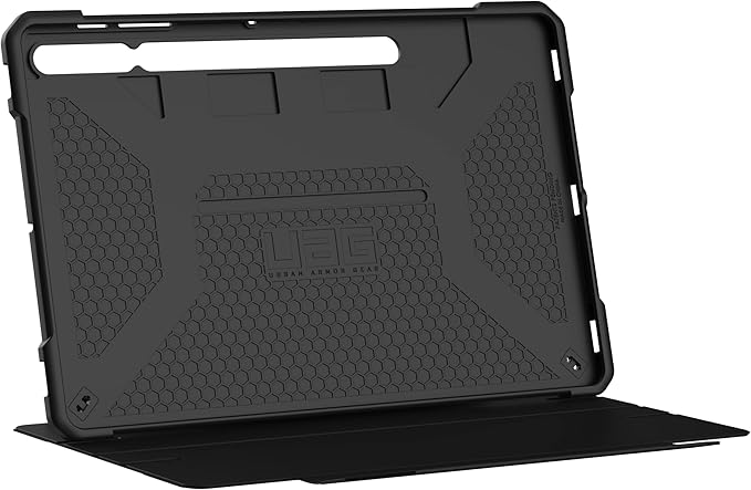 URBAN ARMOR GEAR UAG Designed for Galaxy Tab S8 Plus 12.4-inch (SM-X800 &amp SM-X806) Case Rugged Smooth Exterior Material Heavy Duty Folio Stand Metropolis SE Protective Cover Mallard