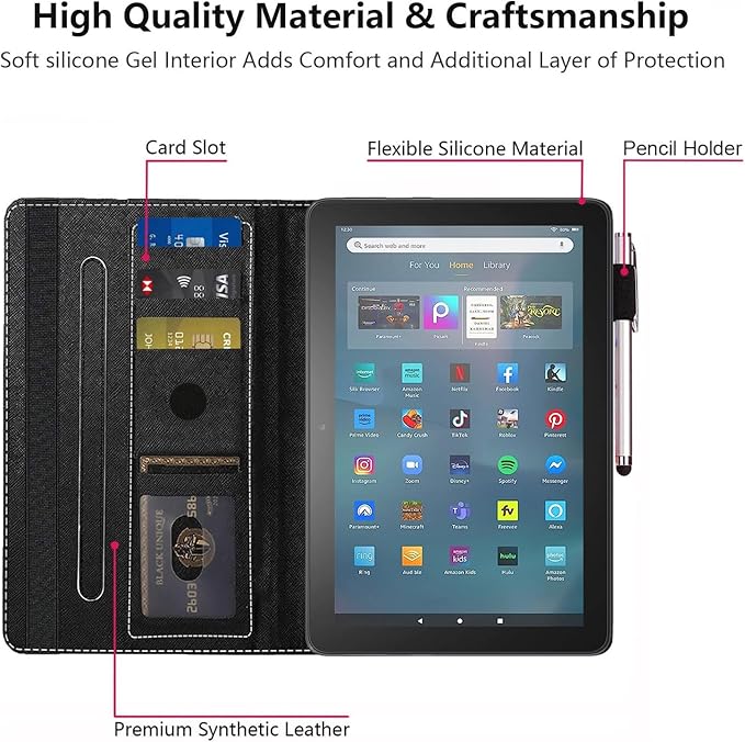 Case for All-New Amazon Fire Max 11 Tablet (13th Generation 2023 Release) 11 - Slim PU Leather Folio Smart Cover with Auto Wake/Sleep Christian Cross Quote Bible Verse Philippians 4-13