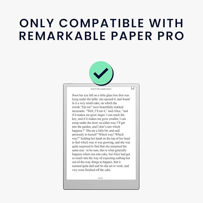 kwmobile Origami Case Compatible with Remarkable Paper Pro Cover - Faux Leather Tablet Case - with Stand and Pen Holder - Dark Blue