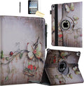 Case for iPad A16 11-inch (11th Gen 2025) for 2022 iPad 10th Generation 10.9 inch Rotating Stand Smart Magnetic Cover for Model A3354 A3355 A3356 A2696 A2757 A2777 (Butterfly Flower)
