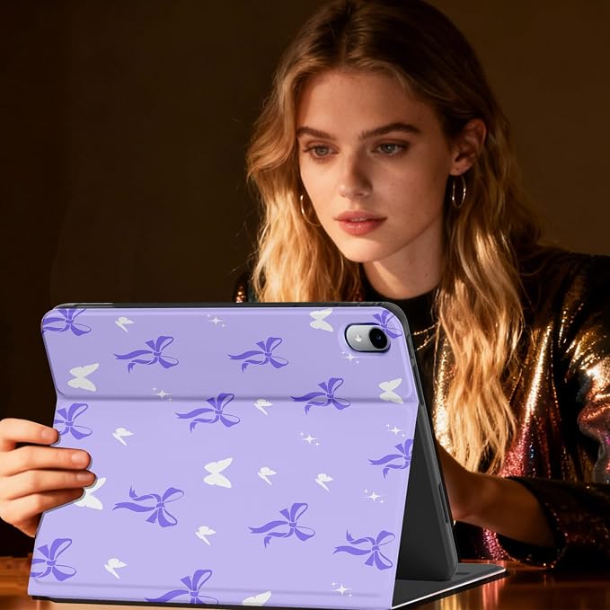 Purple Bow Stars