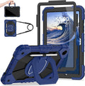 Case for Samsung Galaxy Tab A11+/A9+ Samsung A11 Plus/A9 Plus 11 Inch with Screen Protector/Rotating Stand/Pen HolderShockproof Cover for Galaxy Tab A11/A9 Plus CaseNavy Black