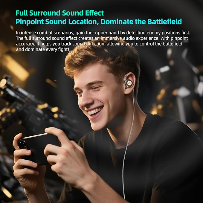 KZ Taurus in Ear Monitor Headphones Horizontal 2DD Gaming Earbuds Wired IEM in Ear Headphones Noise Cancelling Ear Buds Sound Localization in-Ears for Singers Musicians Audiophiles