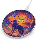 Wolf Dream Catcher Wireless Charger Anti-Slip Wireless Charging Pad Slim Charger Mat for Men Women