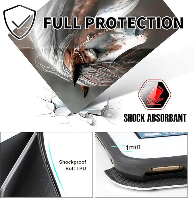 for Fire Max 11 Tablet (13th Generation 2023 Release) Case with Pen Holder &amp Auto Wake/Sleepd Shockproof Stand Protective Cover for Fire Max 11 2023 TabletHorse