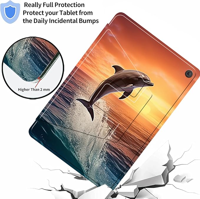 Dolphins Jumping at Dusk