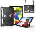 Dteck for iPad A16 Kids Case BoysCute Cartoon Spider Child Friendly Hard Kickstand Cover with Pencil Holder Shoulder Strap Shockproof Rugged Protective 10.9 10 Gen Cool CaseBlack