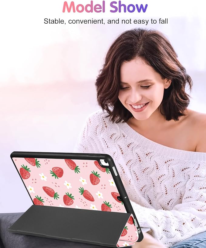 1-for iPad 9/8/7th-Strawberry