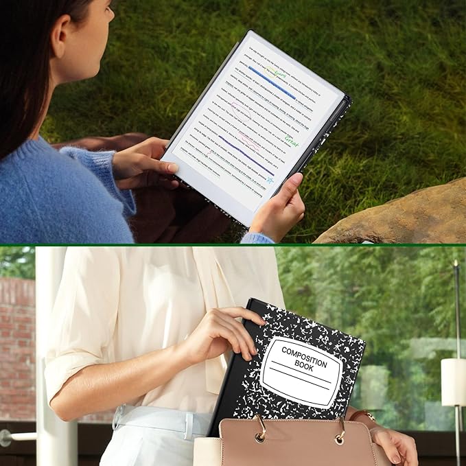 Case for Remarkable Paper Pro Tablet 11.8 (Released in 2024) Hard Back Shell Protective Book Folio Cover with Built-in Pen Holder with Auto Sleep/Wake Function.