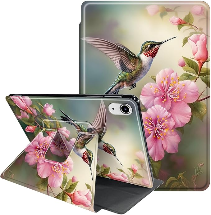 Birds Pink Flowers